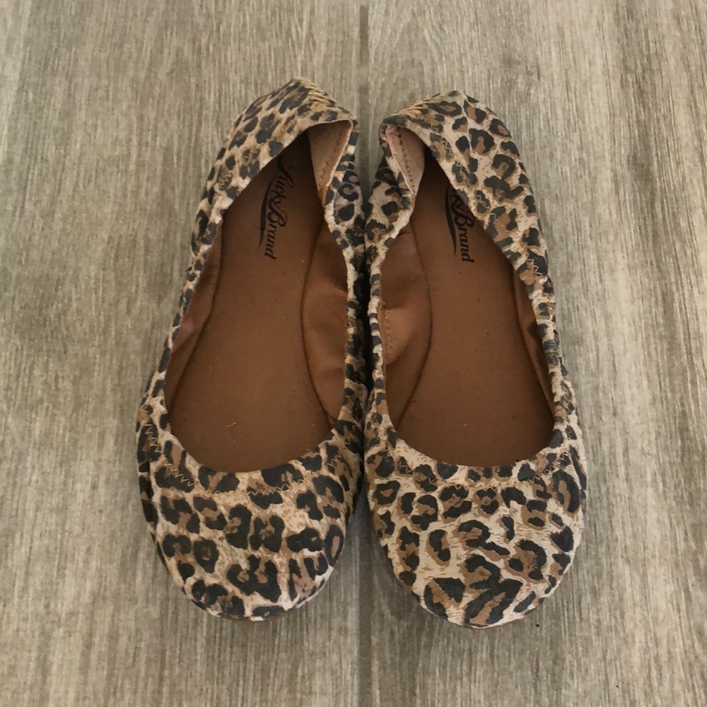 Lucky Brand cheetah flats, 7M